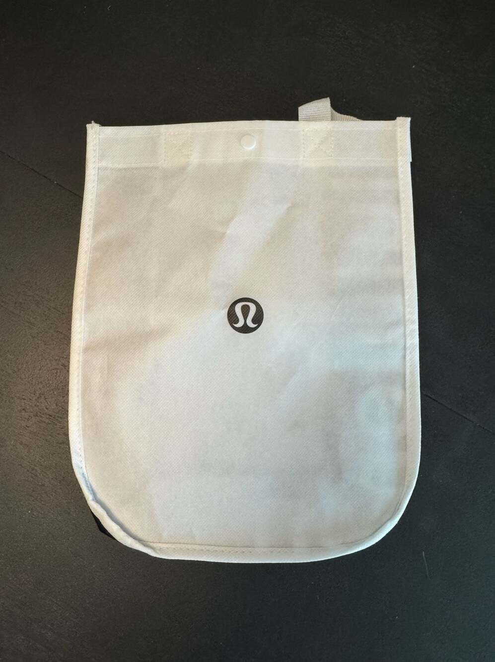 Lululemon Reusable Shopping Tote Bag White and Black